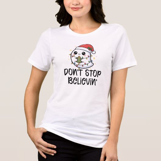 Don't Stop Believin'、クリスマスゴースト トライブレンドTシャツ (正面)