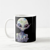 Dont Stop Believin Believe In Aliens  コーヒーマグカップ (左)