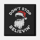 Don't Stop Believin' Cool Shades Santa  マグネット (正面)