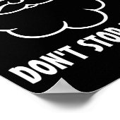 Dont Stop Believin Funny Santa Claus  ポスター (角)