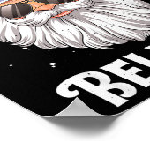 Dont Stop Believin Santa Funny Christmas  ポスター (角)