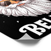 Dont Stop Believin Santa Funny Christmas Boys Kid  ポスター (角)