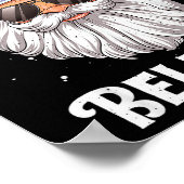 Don't Stop Believin Santa Funny Christmas Boys Kid ポスター (角)