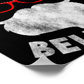 Don't Stop Believing Shades Santa Christmas Tee Lo ポスター (角)