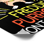 Don't Stop Meow Die Purrcury Funny Cat Music Pun G ポスター (角)