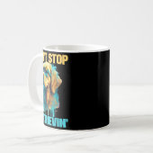 Don't Stop Retrievin - Retro Golden Retriever Dog  コーヒーマグカップ (正面左)