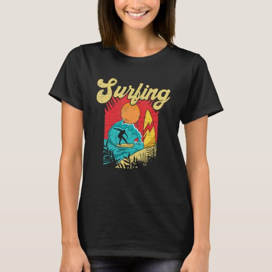 Don't Stop Surfing Extreme Sports Sea Waves Surfer Tシャツ (正面)