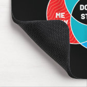 Don't Stop Venn Diagram Clic Rock  マウスパッド (コーナー)