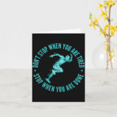 Dont Stop When You Are Tired Stop When You Are Don カード (黄色い花)