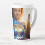 DON'T STRESS ME カフェラテマグ (右アングル)