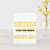 Don't Succeed Statistically Significant Science Pu カード (黄色い花)