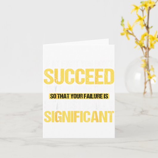 Don't Succeed Statistically Significant Science Pu カード (黄色い花)