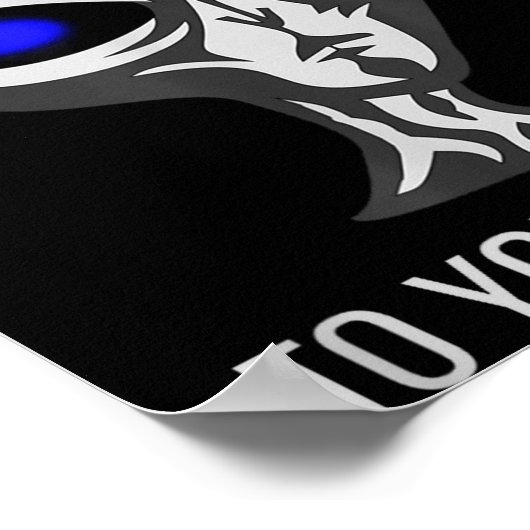 Don't Take Me To Your Leader Funny Alien ポスター (角)