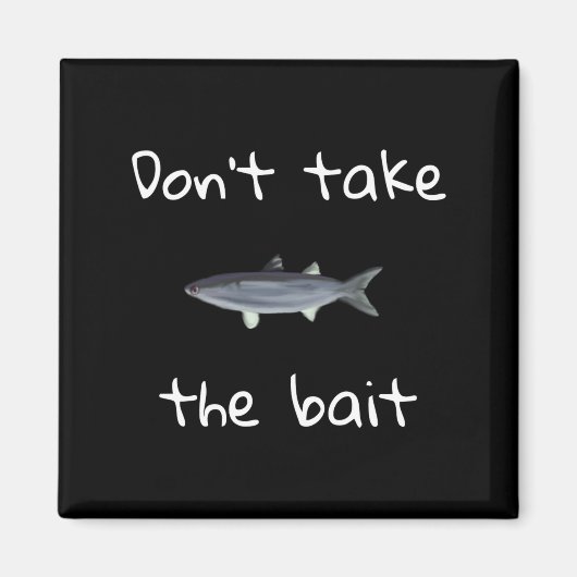 Dont Take The Bait Mullet Fish Artwork Painting  マグネット (正面)