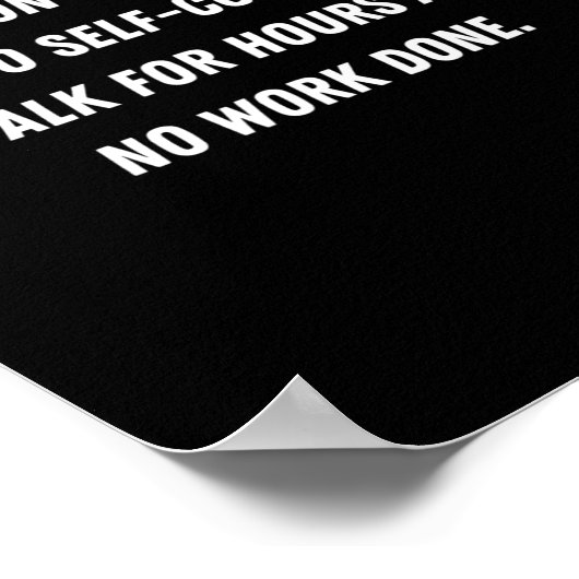 Don't Talk To Me - Funny Distracted Add Shirt  ポスター (角)