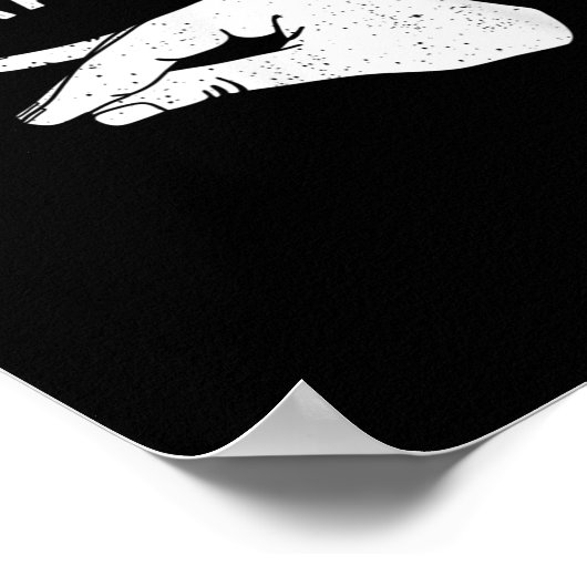 Don't Talk To Me Funny Italian Hand Silence Sign S ポスター (角)