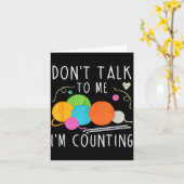 Don't Talk To Me I'm Counting Crochet Knitting Fun カード (黄色い花)