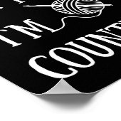 Dont Talk To Me Im Counting Funny Crochet ポスター (角)