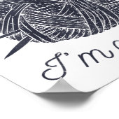 Don't Talk To Me I'm Counting Knitting Lover Knitt ポスター (角)