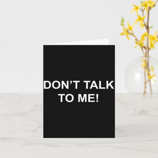 Don't Talk To Me Secret Masked Performer  カード (黄色い花)