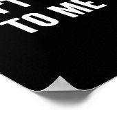 Don't Talk To Me Shirt Funny Shirt  ポスター (角)