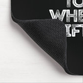 Don't Talk To Me When I'm Lifting  マウスパッド (コーナー)