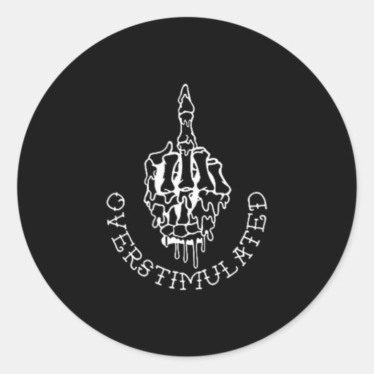 Don't Talk To Me When I'm Overstimulated - Front A ラウンドシール (正面)