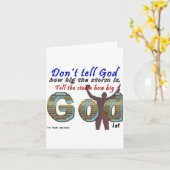 Dont Tell God How Big Your Is カード (黄色い花)