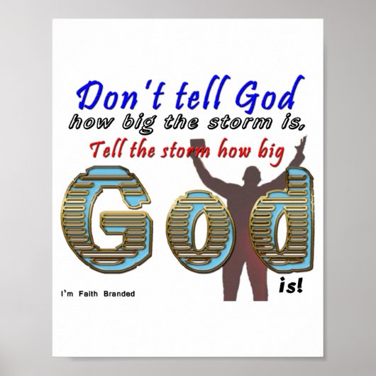 Dont Tell God How Big Your Is  ポスター (正面)