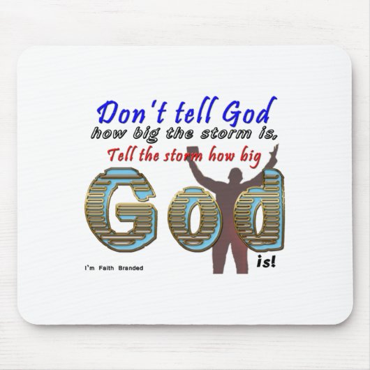 Dont Tell God How Big Your Is  マウスパッド (正面)
