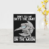 Don't Tell Me Sky Is The Limit Motivational Quote  カード (黄色い花)