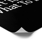 Don't Tell Me What To Do - Long Sleeve ポスター (角)