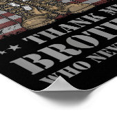 Don't Thank Me Veteran Thank My Brothers Quote Bac ポスター (角)