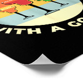 Don't Threaten Me With A Good Time Funny Margarita ポスター (角)