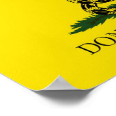 Don't Tlead on Me (Gadsden Flag)お茶のパーティーポスター ポスター (角)