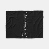 Don't Touch Me. -me フリースブランケット (正面(横))