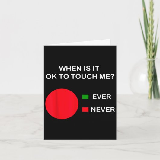 Don't Touch Me - Never Touch Me Circle Graph Intro カード (正面)