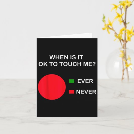 Don't Touch Me - Never Touch Me Circle Graph Intro カード (黄色い花)