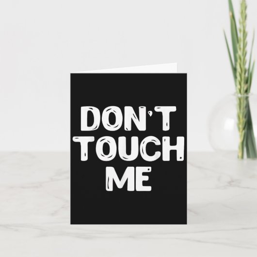 Don't Touch Me Shirt Introvert Gifs  カード (正面)