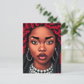 Don't touch my beautiful black hair melanin sista シーズンポストカード (スタンド正面)