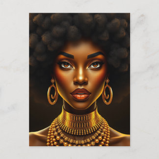 Don't touch my beautiful black hair melanin sista ポストカード