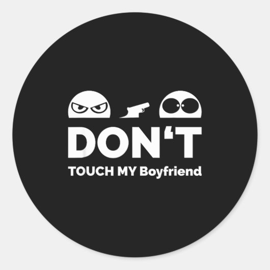 Don't Touch My Boyfriend Partnership  ラウンドシール (正面)