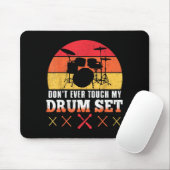 Dont Touch My Drums Shirt Funny Drumming Drummer  マウスパッド (マウス)
