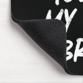 Don't Touch My Hair Bruh Funny Djoke Saying  マウスパッド (コーナー)