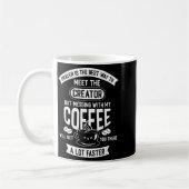 Don't Touch My Morning Coffee Funny Caffeine Quote コーヒーマグカップ (左)