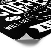 Don't Touch My Morning Coffee Funny Caffeine Quote ポスター (角)