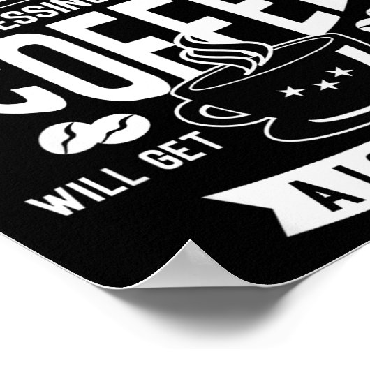 Don't Touch My Morning Coffee Funny Caffeine Quote ポスター (角)