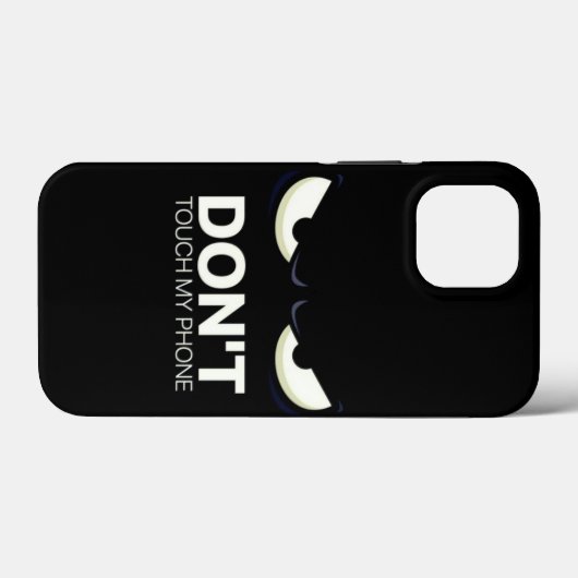 don't touch my phone iPhone case Case-Mate iPhoneケース (裏面 (横))