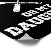 Don't Touch My Tools Or My Daughter Shirt Father's ポスター (角)