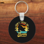 Don't Tread On Florida Alligator  キーホルダー (正面)